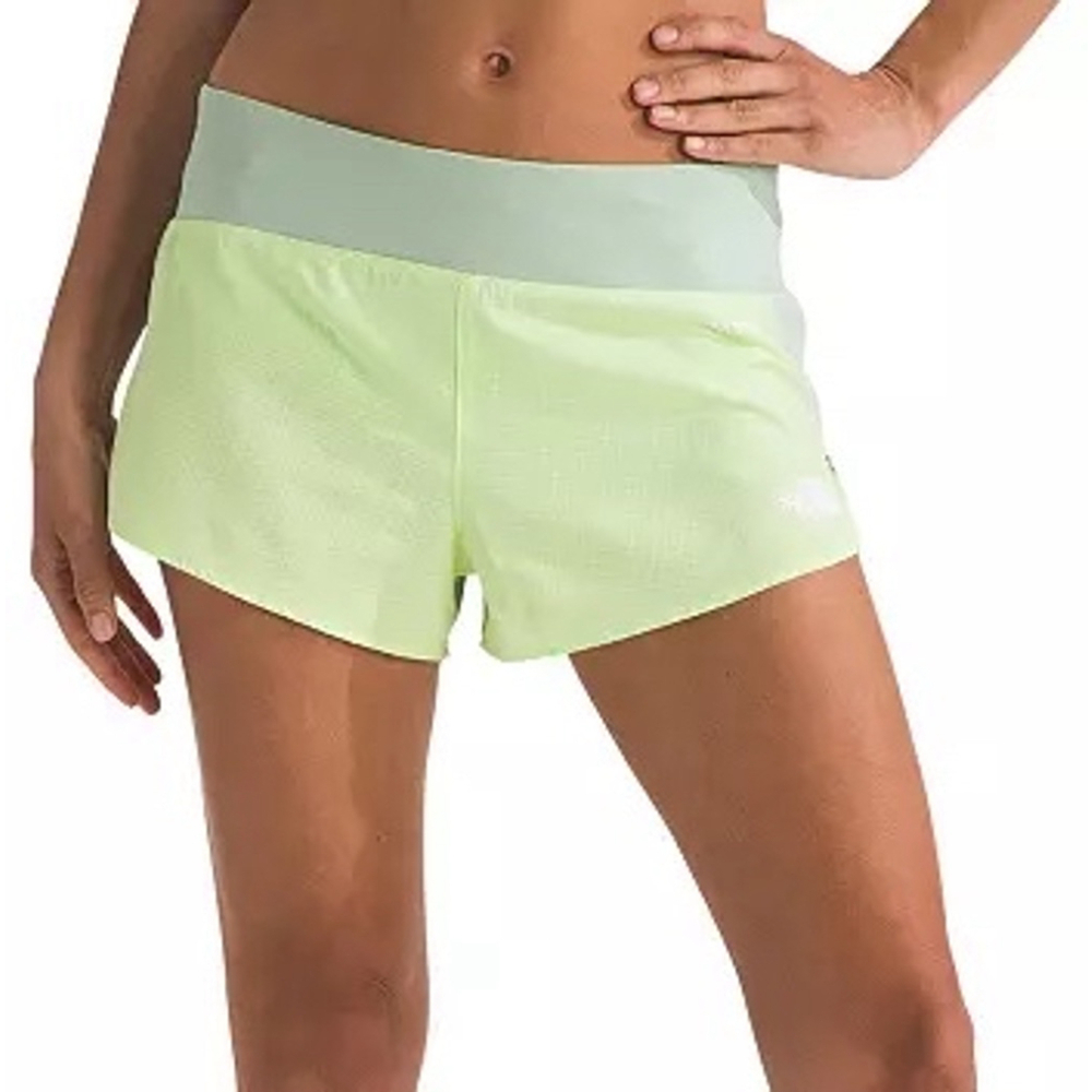 Women's The North Face summer Shorts Size L Yellow Green ws57